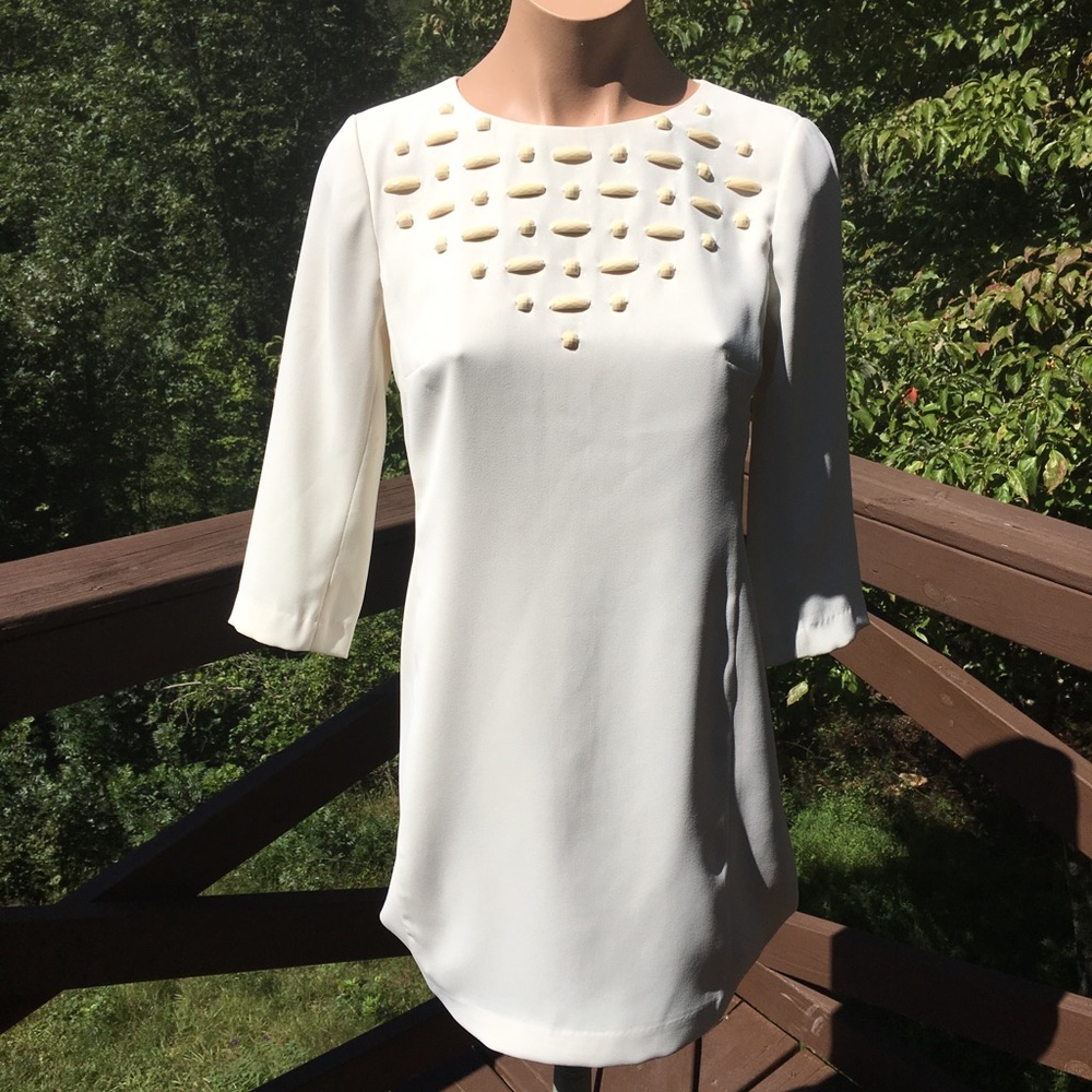Classic Cream Dress - Ann Taylor - Size 2P